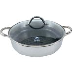 Sautoir 28 cm en inox 18 / 10 avec couvercle elo relief evolution