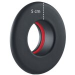 Ferramenta1. com - rosace pour poele a' pellets corona 5 cm 8 cm en acier porcelaine noir mat sans joint ...