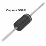 Sb5200 schottky rectifier diode 200v 5a do201 axial sb5200