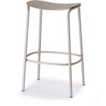 Scab - tabouret design, tabouret design indoor / outdoor trick - 75 cm taupe en metal design