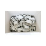 Attaches pontet � clouer � 19mm (boite de 100) cavalier gris pour fixation de gaines, tubes et cables ...