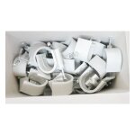 Attaches pontet � clouer � 26mm (boite de 100) cavalier gris pour fixation de gaines, tubes et cables ...
