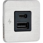 Scanstrut - tile - prise de charge usb - a et usb - c avec enjoliveur en acier, pour int�rieur, pour ...