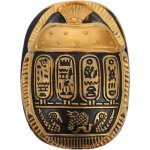 Scarab�e �gyptien miniature en r�sine dor�e, amulette chic pour d�coration bureau