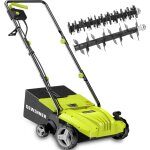 Scarificateur �lectrique, 1500 w , 3200rpm, 32 cm largeur de travail , bac de ramassage 30 l, fonction ...