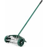 Scarificateur manuel avec protection anti - claboussures et clous de 3 cm, rouleau arateur de pelouse ...