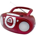 Scd5100ro radio - lecteur cd fm cd, aux, cassette, fm rouge fonc� y388393 - soundmaster