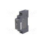 Transformateur led pour rail din 220v 15w 24v 0. 63a meanwell hdr - 15 - 24