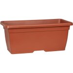 Nora long 60. vase / pot de fleurs / jardini�re. rectangulaire. en plastique. couleur : terre cuite. ...