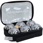 Schildkrt - schildkrot funsport set de boules de ptanque argent et noir - 4000885700084
