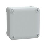 Schneider electric - boite de dérivation industrielle en abs 116x116x62mm grise avec couvercle 4 vis ... Schneider electric - boite de dérivation industrielle en abs 116x116x62mm grise avec couvercle 4 vis ...