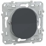 Schneider electric - bouton poussoir fermeture 10a anthracite - ovalis - schneider
