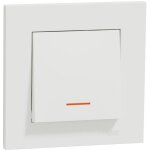 Schneider electric interrupteur va - et - vient lumineux complet miluz, schneider electric, blanc
