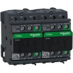 Schneider electric - lc2d12kue schneider - contacteur inverseur tripolaire - 3no - 12a - bobine 100 - ...