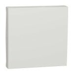 Schneider electric - unica - enjoliveur interrupteur ou bouton - poussoir - 2 mod - blanc antimic (nu920020) ...