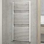 Schulte - jamais utilis ] - radiateur sche - serviette  eau chaude europa, blanc, inertie fluide, ...