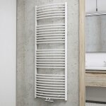 Schulte - jamais utilis ] - radiateur sche - serviette  eau chaude europa, blanc, inertie fluide, ...