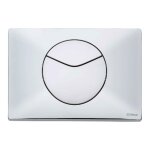 Schwab - plaque de commande murale point duo wc encastr double volume chrom