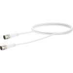 Schwaiger - antenne, sat cble de raccordement [1x f  raccord rapide - 1x f  raccord rapide] 1. 50 ...