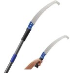 [jamais utilis�] scie � branches bleue, scie de jardin pour arbres � lame courbe, scie � longue port�e ...