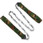 Linghhang - scie  chane  main - mini scie  chane  main portable pour l'extrieur survival 33t scie ...