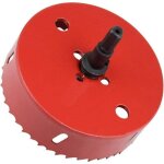 Scie cloche en m�tal 110 mm m42 hss avec tige hexagonale et foret pour aluminium, fer, bois � 110 mm