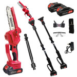 Scie � perche sans fil 300 w avec moteur sans balais, t�lescopique 141?240 cm, rallonge en aluminium, ...