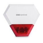 Sirene extrieure filaire additionnelle kitalarm scs sentinel porte 80m - alerte sonore et lumineuse ...