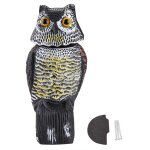 Sculpture d'�pouvantail hibou, protection de la t�te rotative effaroucheur d'oiseaux �pouvantail jardin ...