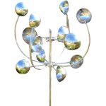 Sculpture de ventilateur en mtal de jardin de patio, ventilateur extrieur moulin  vent dcoratif, ...