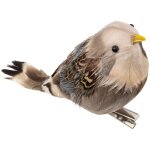 D�coration de sapin oiseau plume marron 12cm - atmosphera cr�ateur d'int�rieur