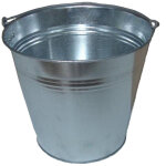 Seau en acier galvanis� de 12 l
