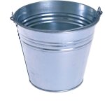 Seau en acier galvanis� de 7 l