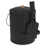 Seau  cendres 15 l avec pelle et couvercle