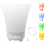 Seau  glace 7l porte - bouteilles rgb bluetooth rechargeable.