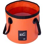 Seau pliant 20l - portable seau pliable transporteur d'eau bac de lavage pour camping randonn�e p�che ...