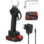 S�cateur �lectrique, 21v s�cateur, diam�tre de coupe de 30 mm, ciseaux de jardinage avec 1 batteries ...