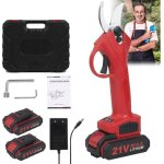 S�cateur �lectrique, 30mm secateur electrique, 2. 0ah, sk5 lame tranchante avec 2 batteries rechargeable ...
