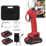 S�cateur �lectrique, 30mm secateur electrique, 2. 0ah, sk5 lame tranchante avec 2 batteries rechargeable ...