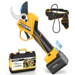 Secateur electrique professionnel 45mm, 1150w 4ahx2 scateur lectrique sans fil avec batterie pour jardinage, ...