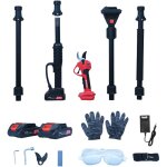 S�cateur �lectrique sans fil 300w ? force de coupe 3000 lb ? 3 modes 15 / 20 / 25 mm ? barre t�lescopique ...