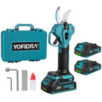 S�cateur �lectrique sans fil 32mm, 2 vitesses, avec deux batteries de 2, 0 ah - compatible perche t�lescopique ...