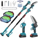 S�cateur �lectrique sans fil, 36v secateur telescopique electrique avec perche telescopique, secateur ...