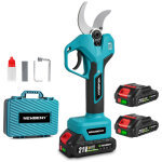 S�cateur �lectrique sans fil 40mm, 2 vitesses, avec deux batteries de 2, 0 ah - compatible perche t�lescopique ...