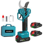 S�cateur �lectrique sans fil 50mm, 4 vitesses, avec deux batteries de 2, 0 ah - compatible perche t�lescopique ...