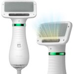 Sche - cheveux pour animaux de compagnie, brosse 2 en 1 avec brosse lissante, pour chiens et chats de ...