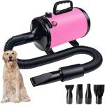 S�che - cheveux pour chiens � haute vitesse avec 4 buses 5. 2hp / 3800w (super cyclone professionnel), ...