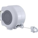 S�che - linge mural r�tractable, design blanc, �tendoir � linge double couche de 26 m�tres (13 m�tres ...