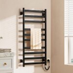 S�che - serviette, 1000�500 mm chauffe serviette salle de bain, avec �cran tactile, minuterie et temp�rature ...