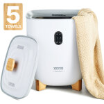 Seche serviettes 25 l, chauffe serviettes avec ecran led et colonnes chauffantes inferieures, seau chauffe ...